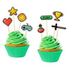 Game On dekorative Topper 8Stk.