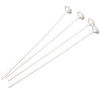 Eco balloons sticks, white, 30cm, 1 pcs.