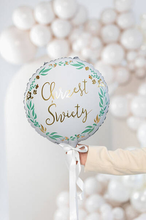 Balon foliowy "Chrzest Święty", 46 cm