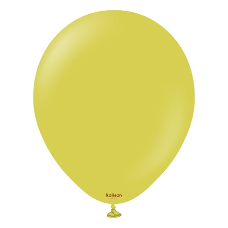 Latex Balloons Retro Olive, 13cm, 100 pcs.