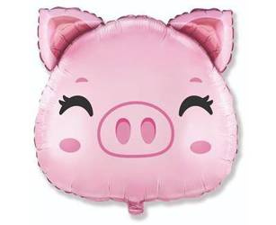 Foil balloon Flexmetal pig 60 cm