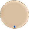 Folienballon - Satin creme rund 46 cm, Grabo