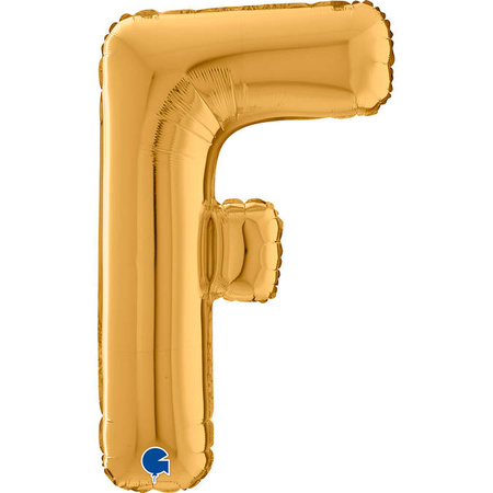 Folienballon-Buchstabe F, 66 cm, Gold