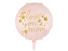 Love you mom foil balloon, pink 45 cm