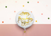 Balon foliowy Happy Birthday To You, biały, 35cm