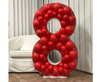 Template for filling balloons - digit 8