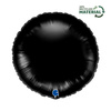 Balon foliowy, okrągły, czarny 46 cm, pakowany Grabo