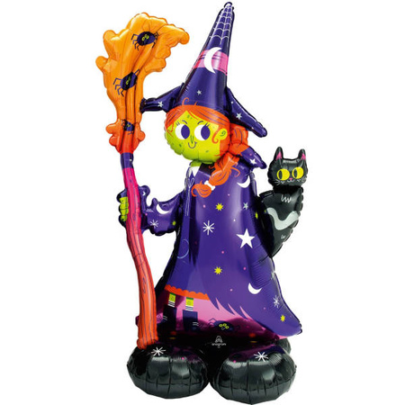 Air Loonz Haunted Witch Folienballon 139cm