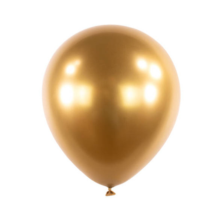 Satin Luxe Goldfarbene Latexballons, Decorator Gold, 12cm, 100 Stück.