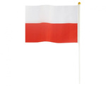 Polnische Flagge auf Stab 30 x 45 cm