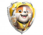 Foil Balloon PAW Patrol Rubble Shield Multicolour 68x75cm Procos