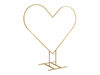 Heart backdrop stand, gold, 2m