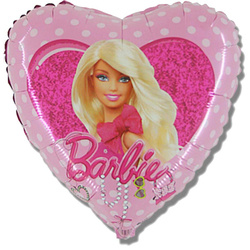 Balon Barbie Grabo serce, 46cm