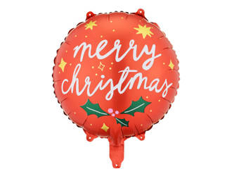 Balon foliowy Merry Christmas, 45 cm