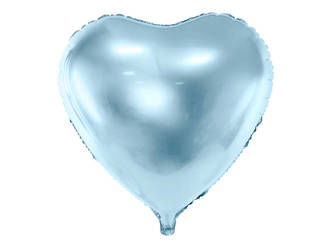 Balon foliowy Serce 45cm, błękitne