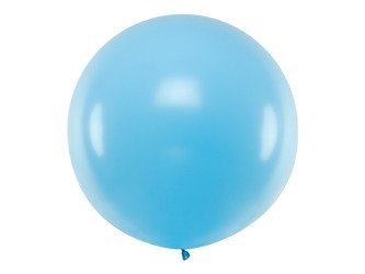 Balon lateksowe Gigant, Niebieski, Pastel Sky-Blue, 1m, 1 szt.