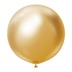 Balony lateksowe Mirror Gold, złoty, 45 cm, 25 szt.