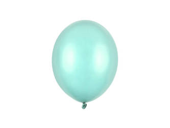 Balony lateksowe Strong, Miętowe, Metallic Mint Green, 30cm, 100 szt.