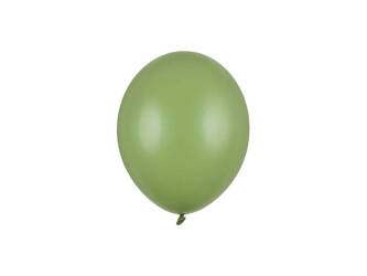 Balony lateksowe Strong, Zielone, Pastel Rosemary Green, 12cm, 100 szt.