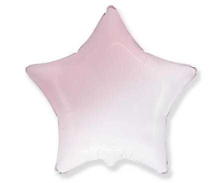 Balon Foliowy - Gwiazda ombre różowa, 46 cm