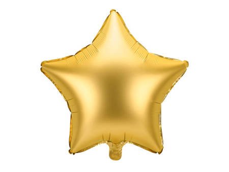 Balon foliowy Gwiazda, złota  48cm