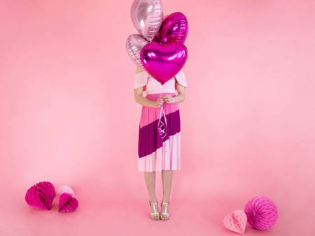 Balon foliowy Serce Jasny Róż, 45cm