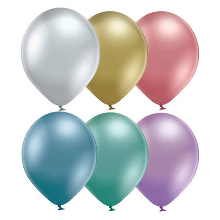 Balon lateksowe D5 Glossy Assorted Mix kolorów 12cm, 100 szt.