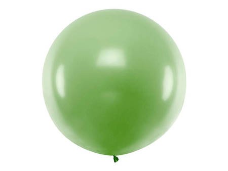 Balon lateksowy Gigant, Zielony, Pastel Green, 1m, 1 szt.