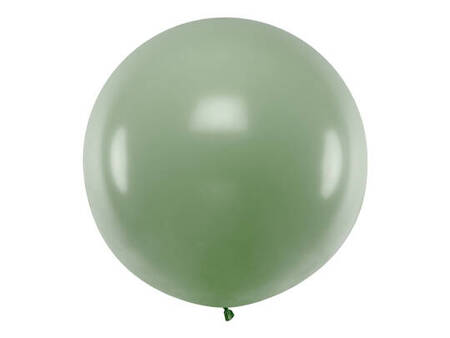 Balon lateksowy Gigant, Zielony, Pastel Rosemary Green, 100cm, 1 szt.