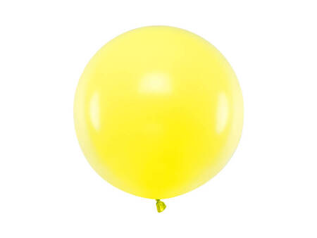 Balon lateksowy Gigant, Żółty, Pastel Lemon Zest, 60cm, 1szt