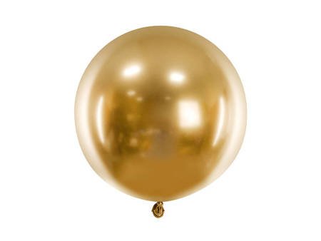 Balon okrągły Glossy, złoty 60cm, 1 szt.