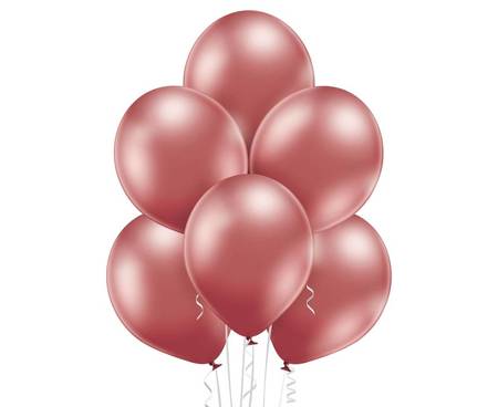 Balony lateksowe B105 Glossy Rose gold 30cm, 100 sztuk