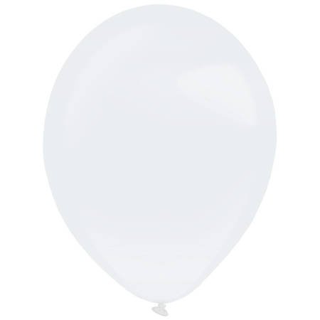 Balony lateksowe Białe, Decorator Pearl Frosty White, 35cm, 50 szt.