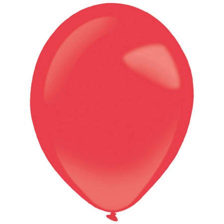 Balony lateksowe Czerwone, Decorator Standard Apple Red, 35cm, 50 szt.