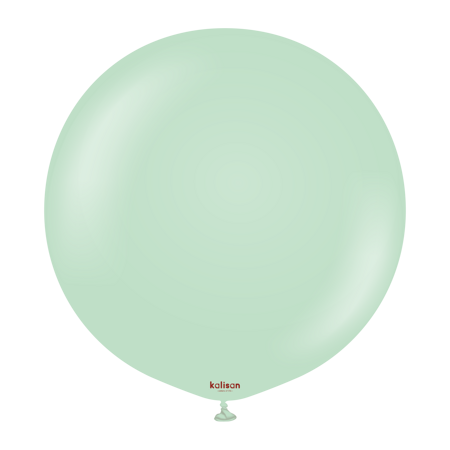 Balony lateksowe Kalisan Macaron Green, zielony, 45 cm, 1 szt.