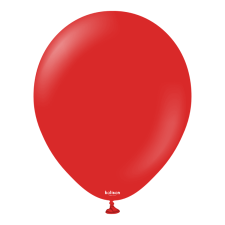 Balony lateksowe Kalisan Red, czerwony 30cm, 100 szt.