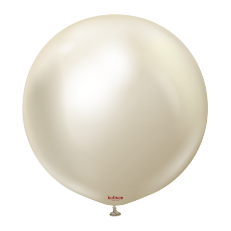 Balony lateksowe Mirror White Gold, złoty, 91cm, 2 szt.