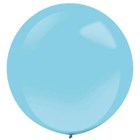 Balony lateksowe Niebieskie, Decorator Fashion Caribbean Blue, 61cm, 4 szt.