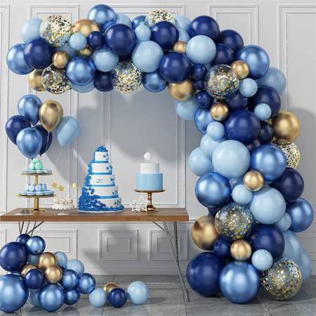 Girlanda balonowa Night Blue niebieska, 116 el.