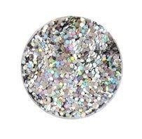 Konfetti do Balonów - Srebrne, Holo Glitter, 50g