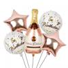 Balon Foliowy Butelka Szampana, Rose Gold, 92cm