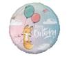 Balon Foliowy, Happy Birthday lisek, 46 cm