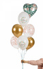 Balony lateksowe Love kwiatki 30cm, 50 szt.