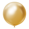 Balony lateksowe Mirror Gold, złoty, 45 cm, 1 szt.