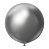 Balony lateksowe Mirror Space Grey, szarny, 60 cm, 2 szt.