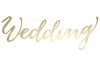 Baner Ślubny - Wedding, złoty, 17x45 cm